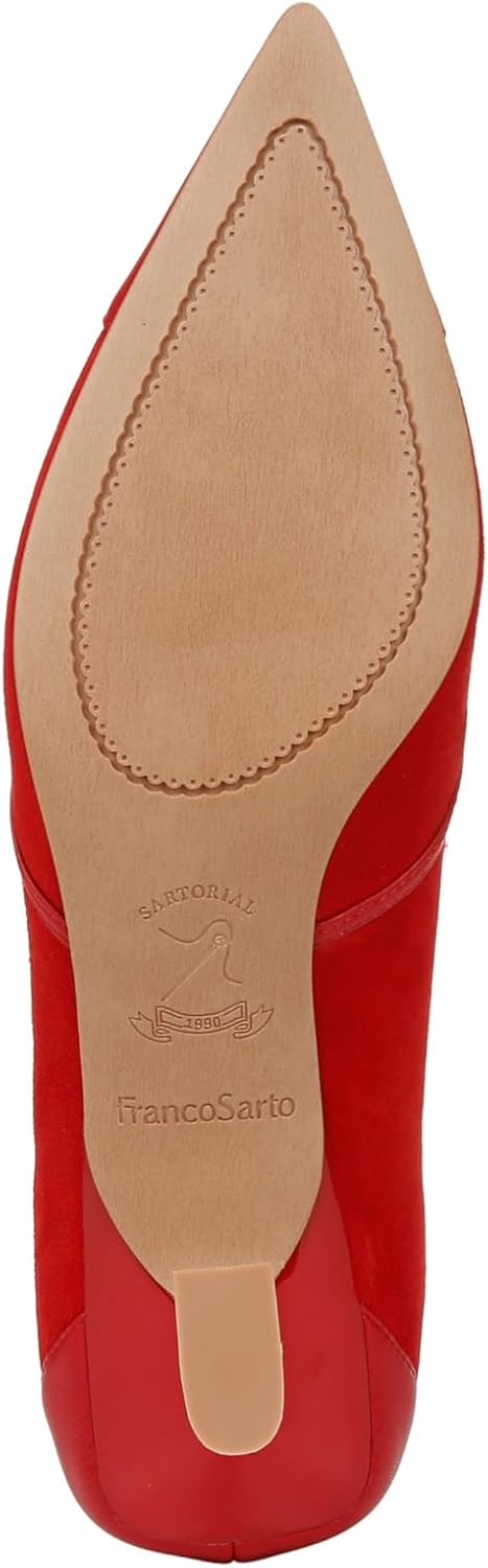 Franco Sarto Womens Darcy Pointed Toe Kitten Heel Pump