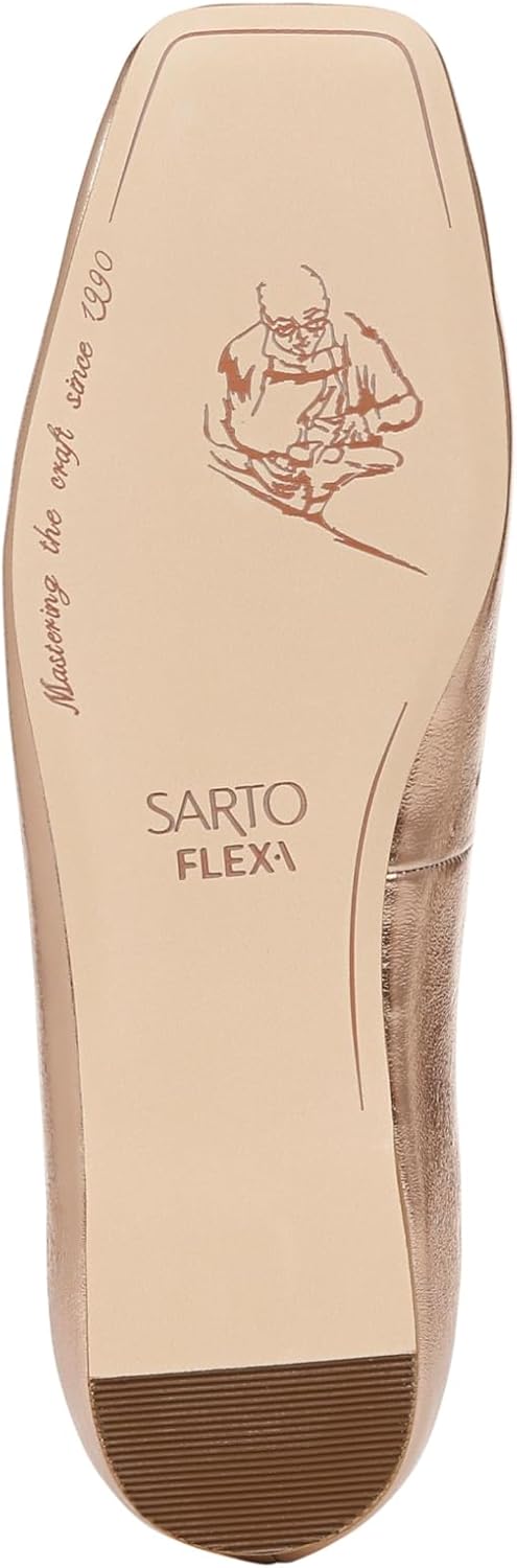 Franco Sarto Womens Flexa Amaya Square Toe Ballet Flat