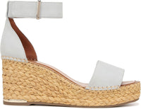Franco Sarto Womens Clemens Raffia Espadrille Wedge Sandals