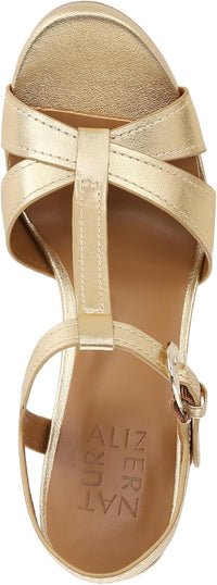 Naturalizer Womens Marnie Platform T-Strap High Heel Sandal