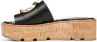 Franco Sarto Women's Hoda Cork Platform Slide Sandals