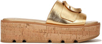 Franco Sarto Women's Hoda Cork Platform Slide Sandals
