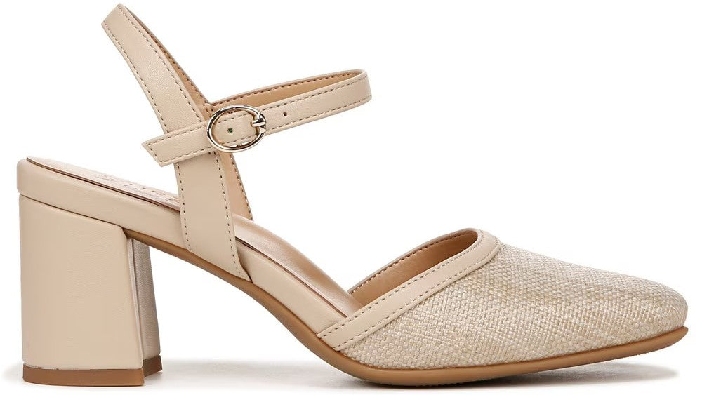 Naturalizer Womens Wave Ankle Strap Closed Toe Dress Heels