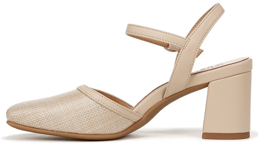 Naturalizer Womens Wave Ankle Strap Closed Toe Dress Heels