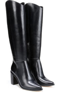 Black Smooth Wide Calf
