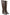 Brown Croc Print Wide Calf