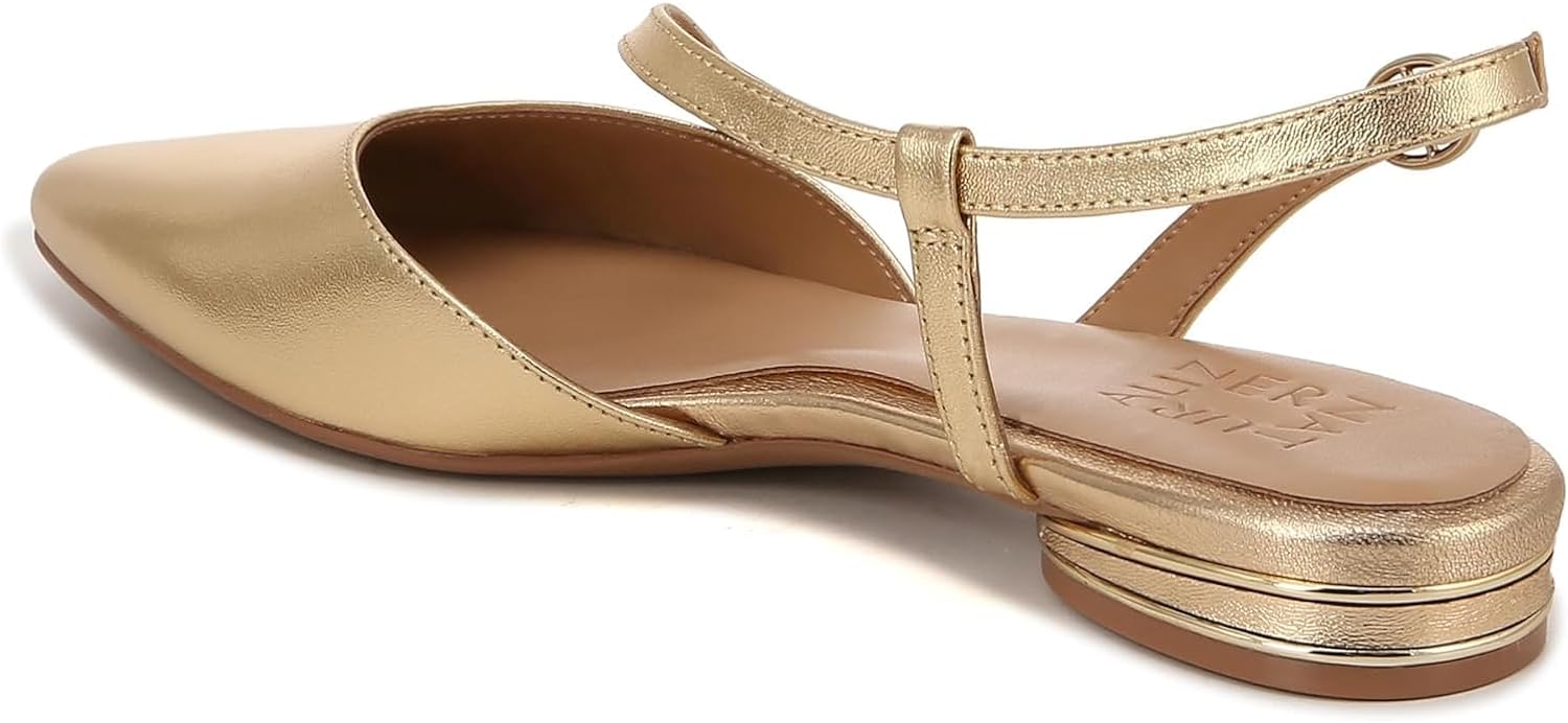 Naturalizer Womens Hawaii Pointed Toe Slingback Flats