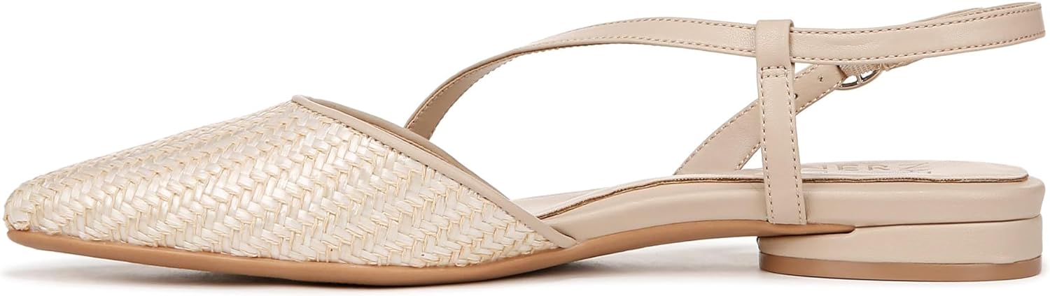 Naturalizer Womens Hawaii Pointed Toe Slingback Flats
