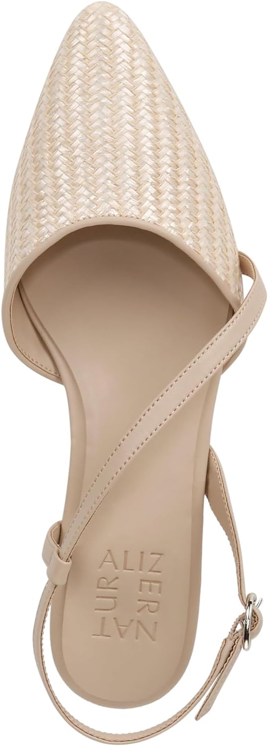 Naturalizer Womens Hawaii Pointed Toe Slingback Flats