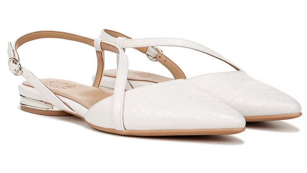 Warm White Faux Croco