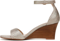 Naturalizer Women's Vera Golden Ankle Strap Wedge Sandals