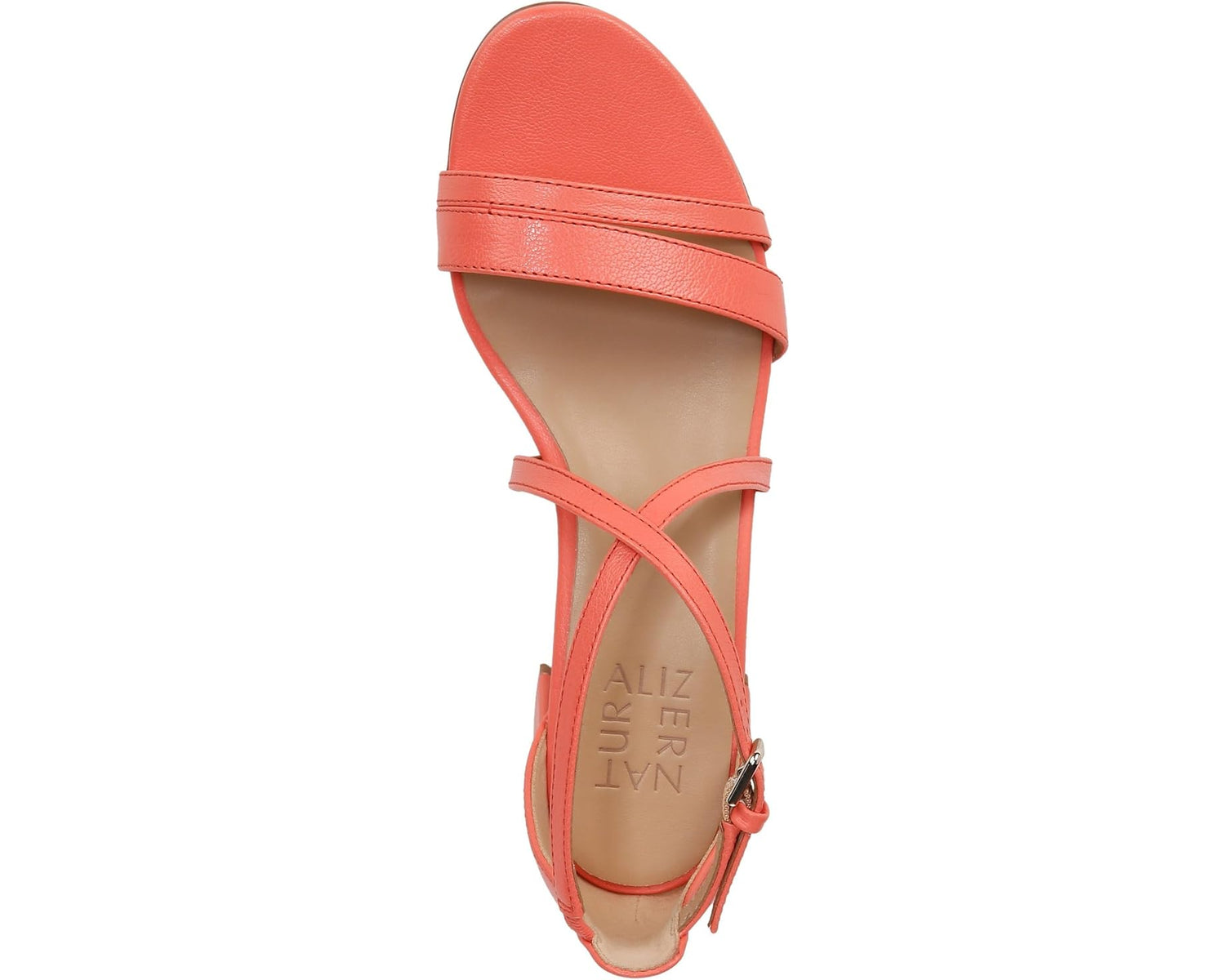 Naturalizer Womens June Strappy Low Block Heel Dress Sandal