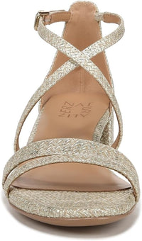 Naturalizer Womens June Strappy Low Block Heel Dress Sandal