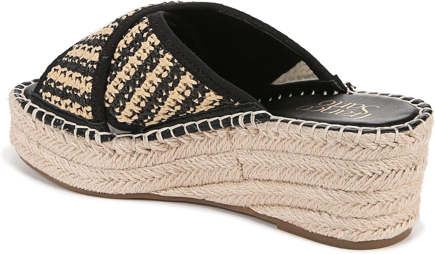 Franco Sarto Women's Pacifica Espadrille Wedge Slide Sandal