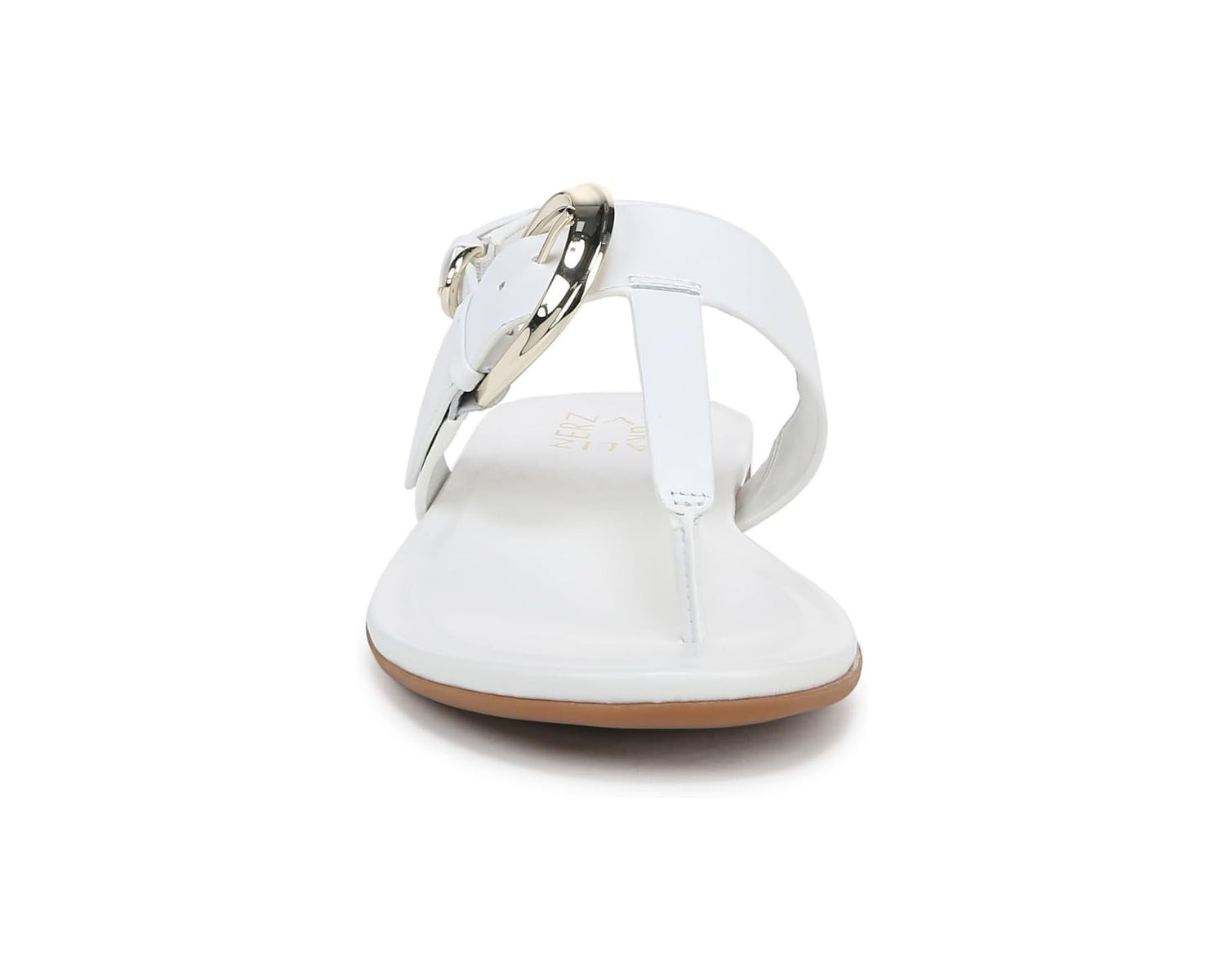 Naturalizer Womens Taylor T-Strap Slingback Flat Sandal