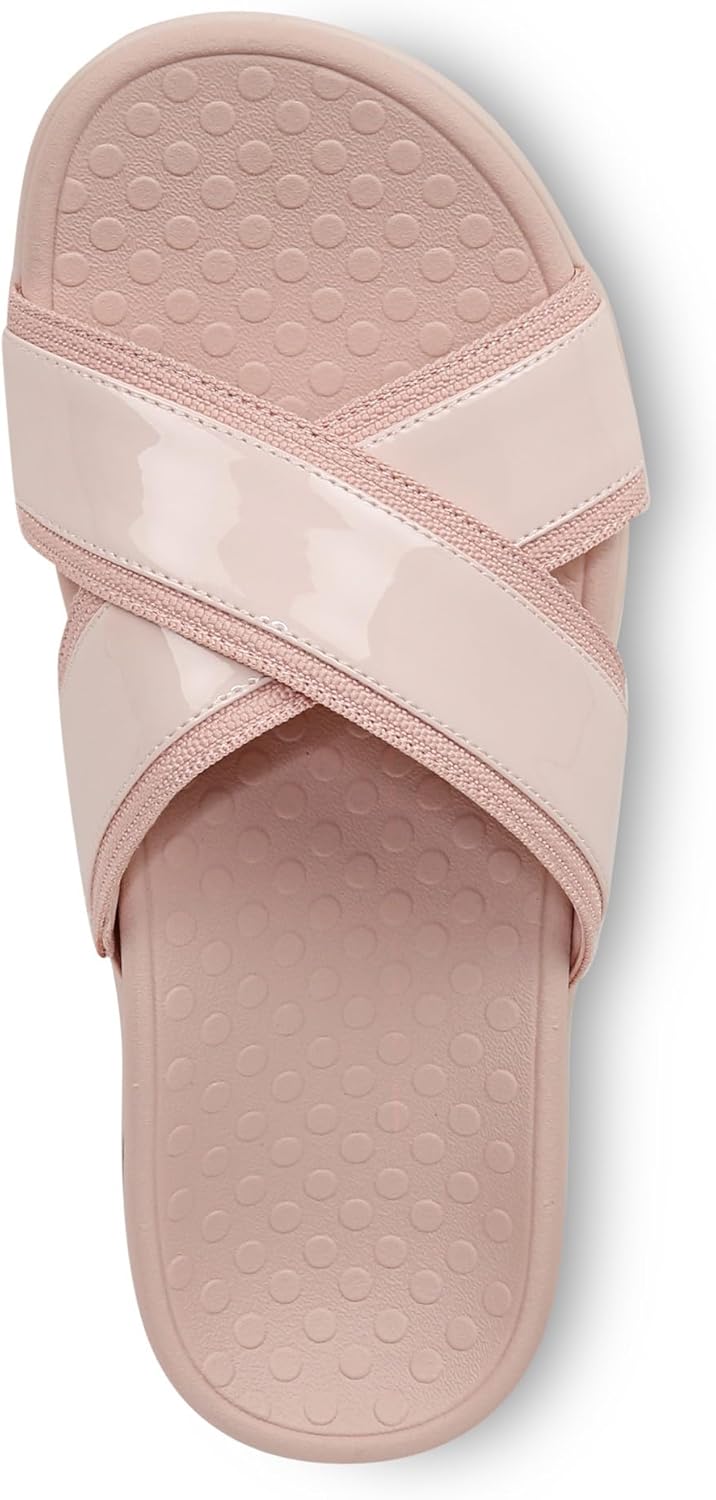 Vionic Merced Women's Cross Strap Slide Orthotic Sandals
