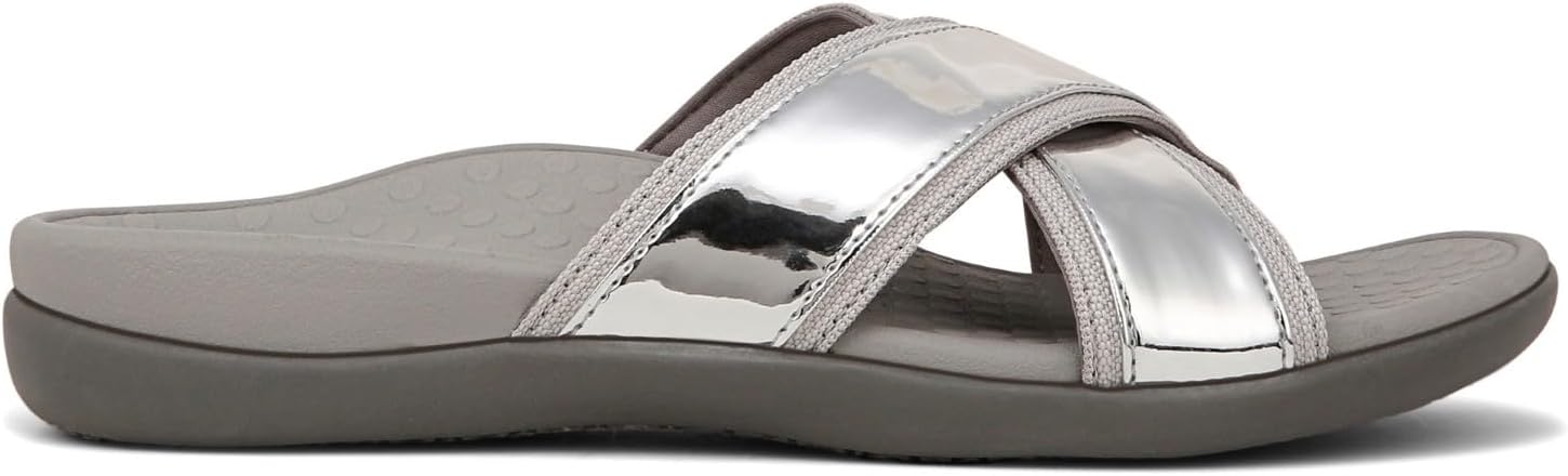 Vionic Merced Women's Cross Strap Slide Orthotic Sandals