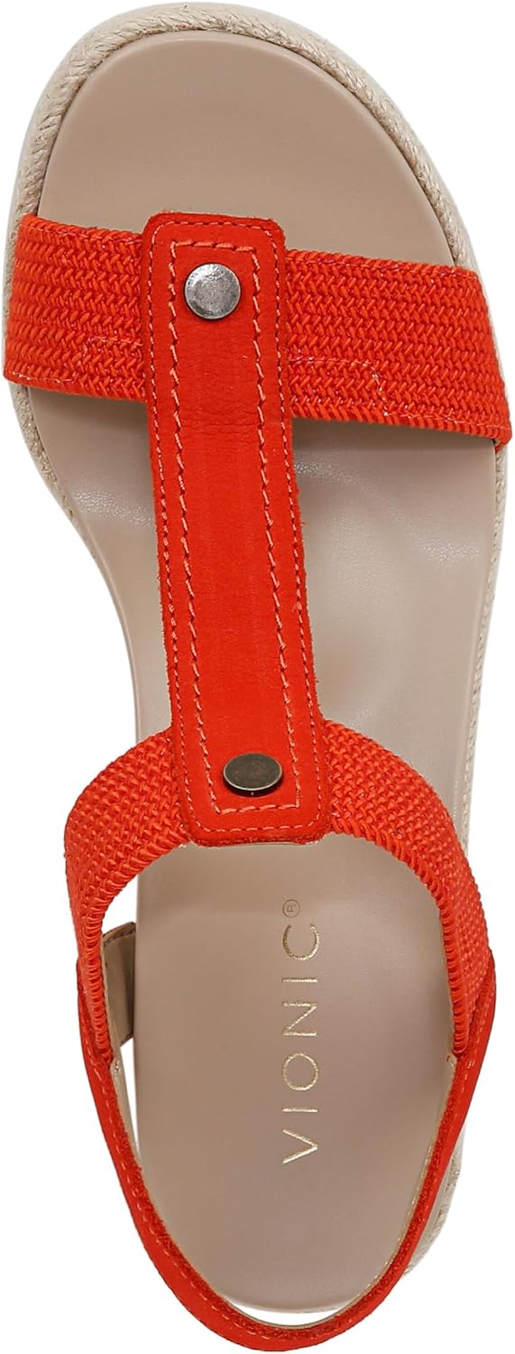 Vionic Women's Calera Ankle Straps Espadrille Wedge Sandal