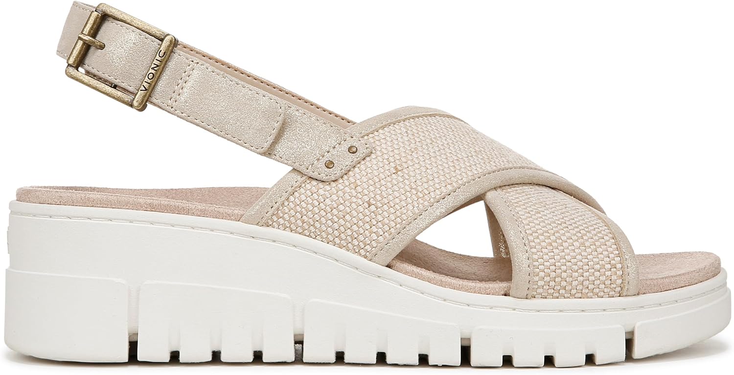 Vionic Uptown Sonoma Slingback Platform Wedge Sandal