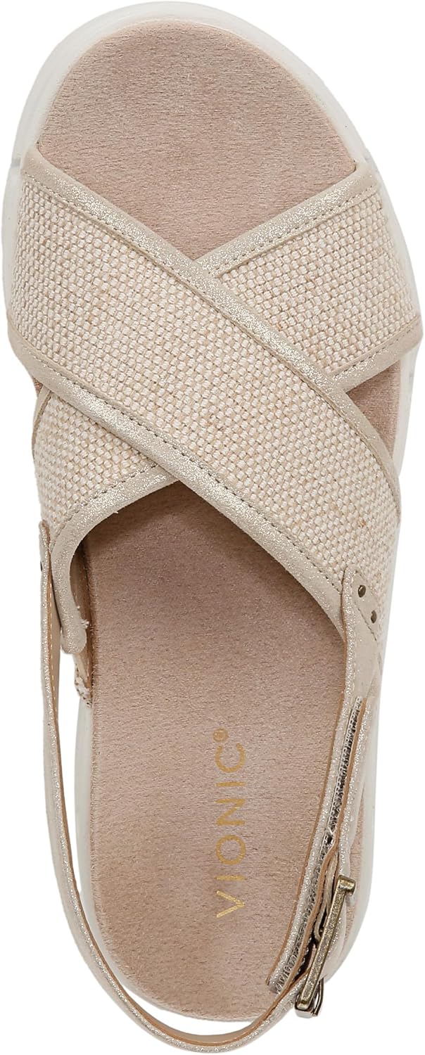 Vionic Uptown Sonoma Slingback Platform Wedge Sandal