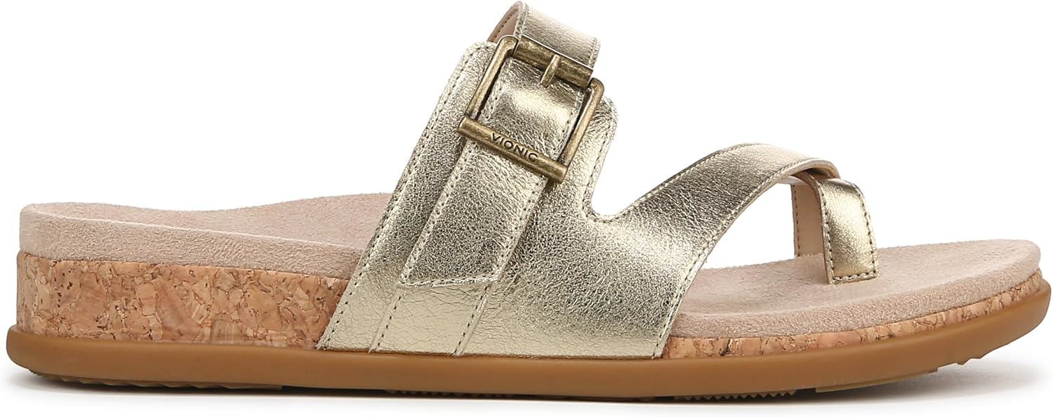 Vionic Women's Carmela Strappy Slide Sandal