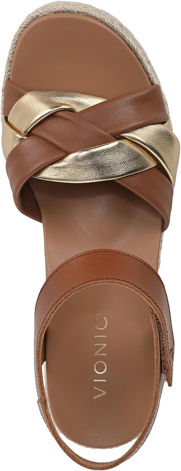 Vionic Women's Saratoga Espadrille Wedge Sandal