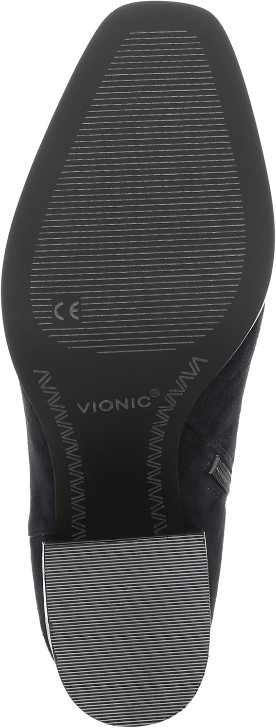 Vionic Womens Vynn Block Heel Ankle Bootie