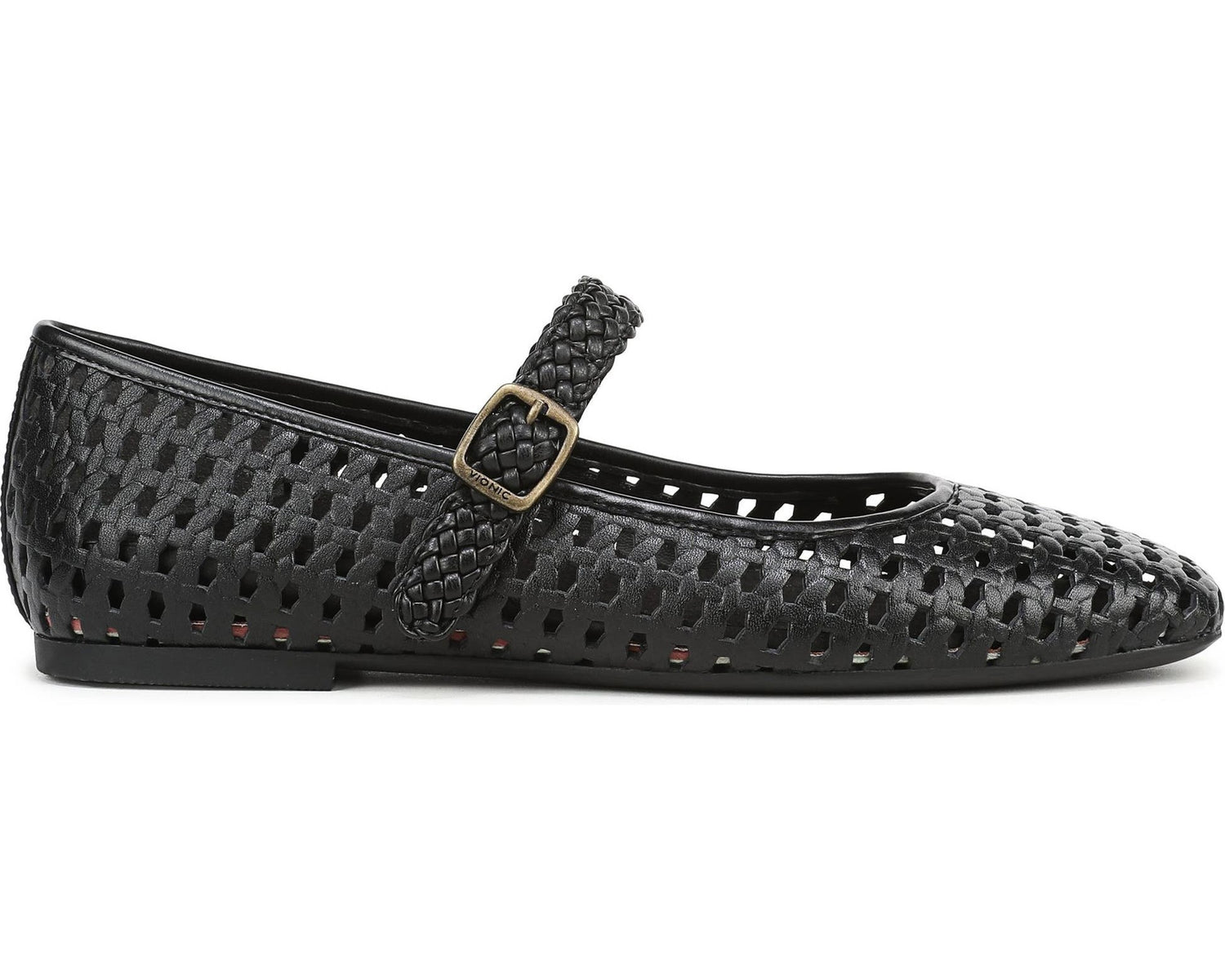 Vionic Women's Alameda Woven Mary Jane Flat