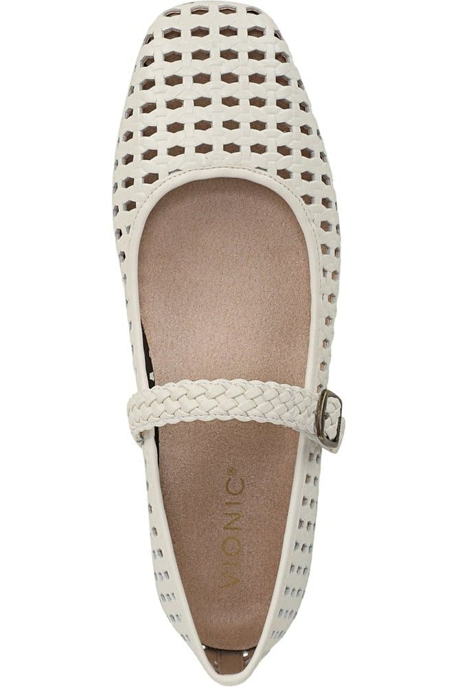 Vionic Women's Alameda Woven Mary Jane Flat