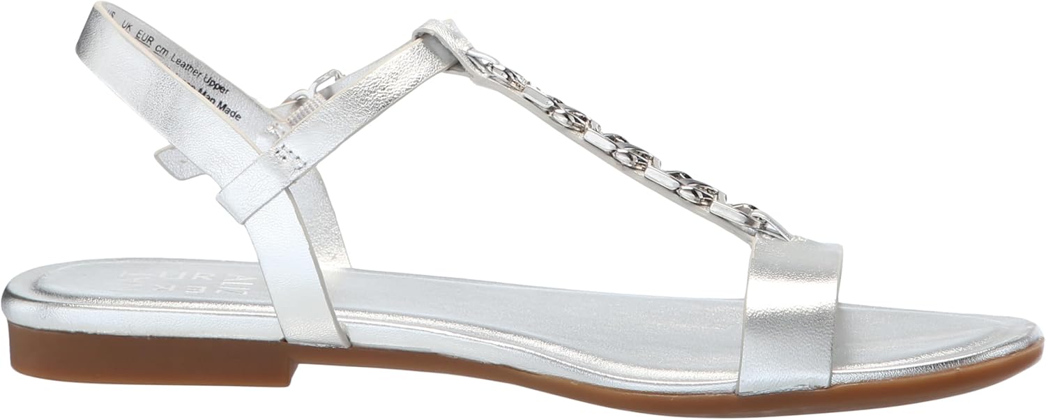 Naturalizer Women's Teach Chain-link Detail Flat Sandal