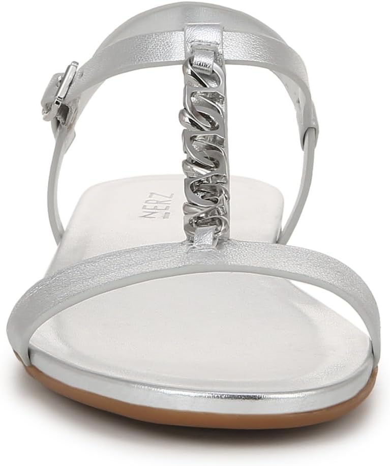 Naturalizer Women's Teach Chain-link Detail Flat Sandal