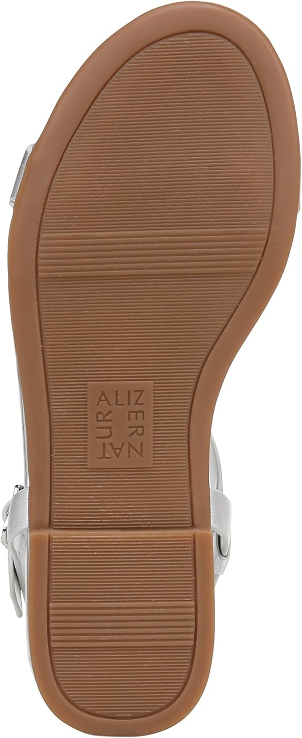 Naturalizer Women's Teach Chain-link Detail Flat Sandal