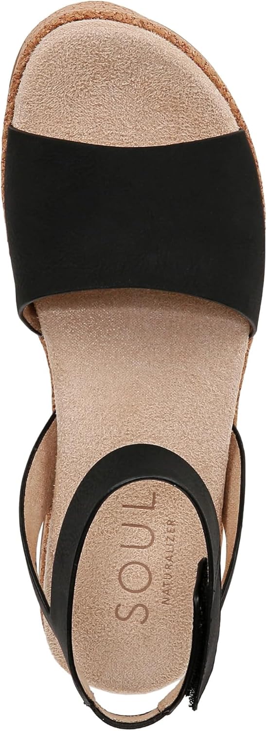 Soul by Naturalizer Womens Deara Platform Flat Sandal