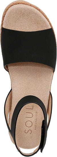 Soul by Naturalizer Womens Deara Platform Flat Sandal
