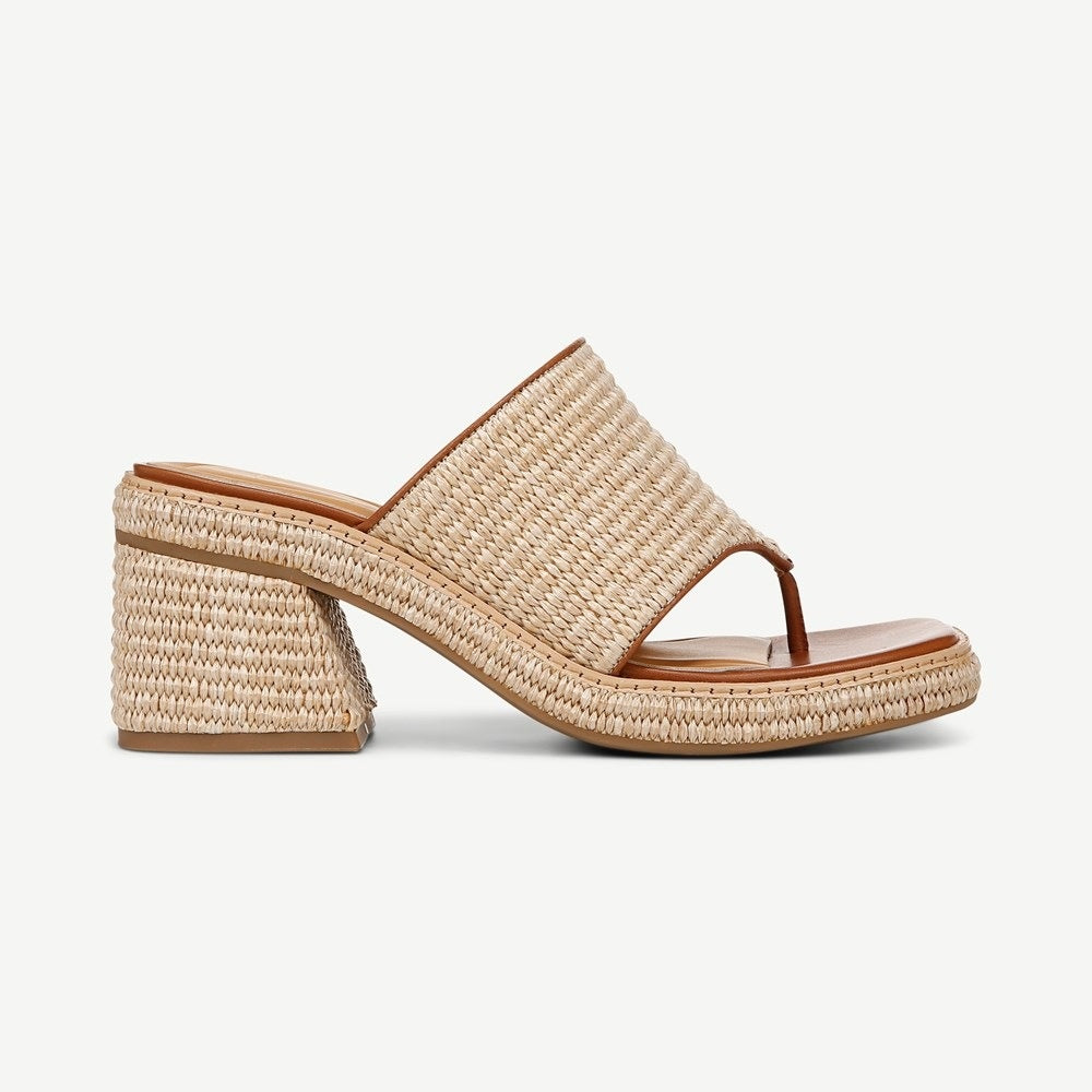Franco Sarto Women's Ferrara Block Heeled Thong Sandal