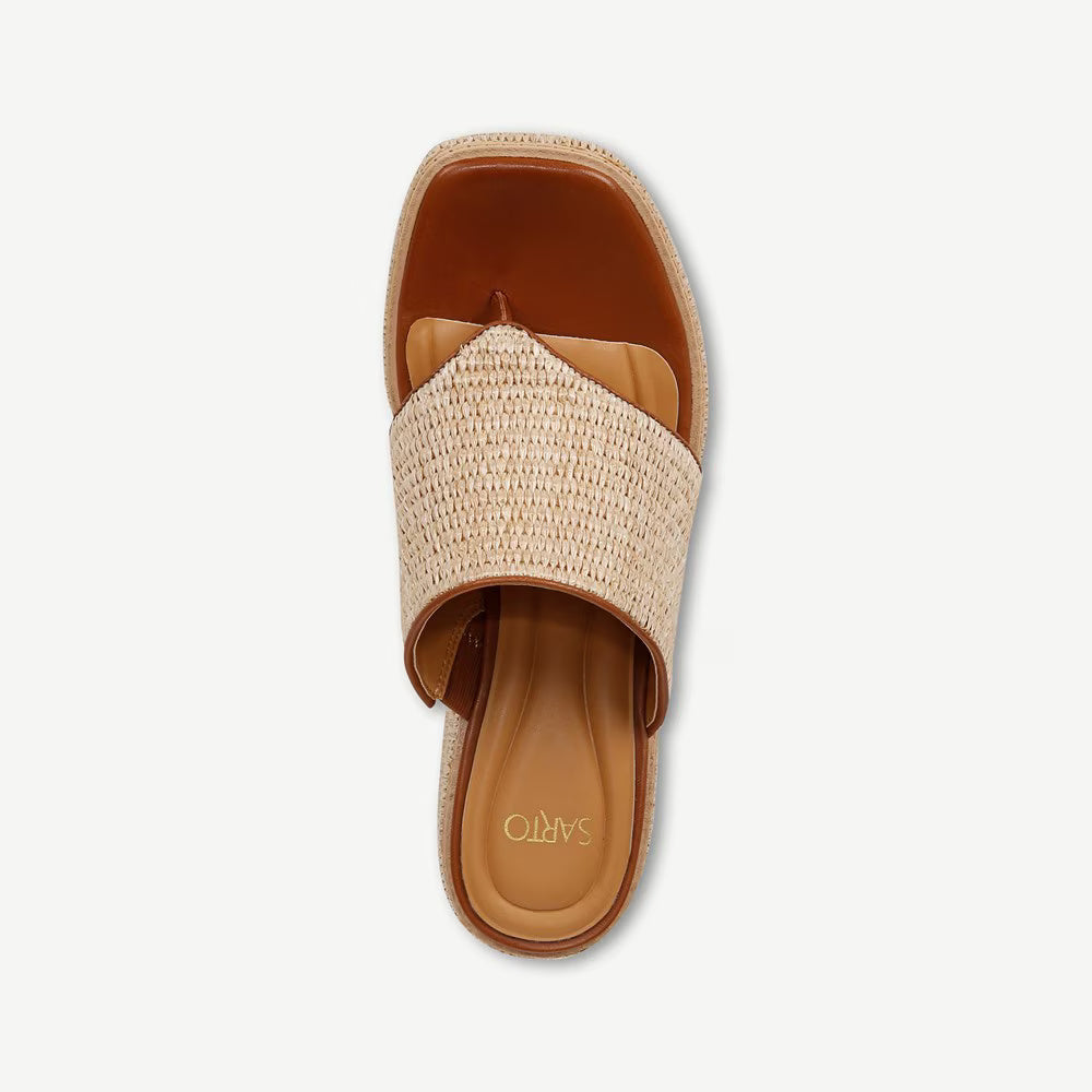 Franco Sarto Women's Ferrara Block Heeled Thong Sandal