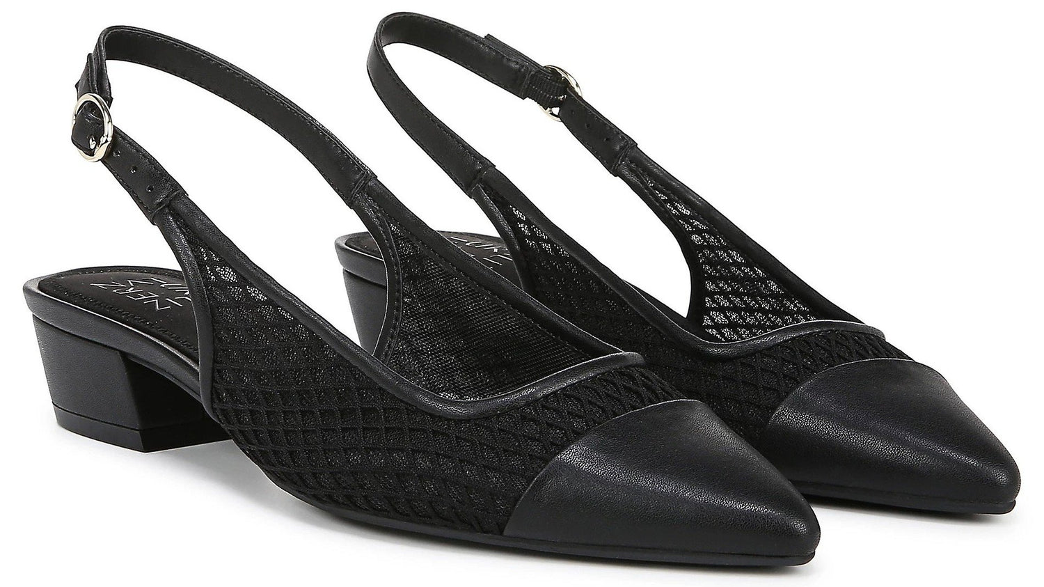 Black Leather & Mesh