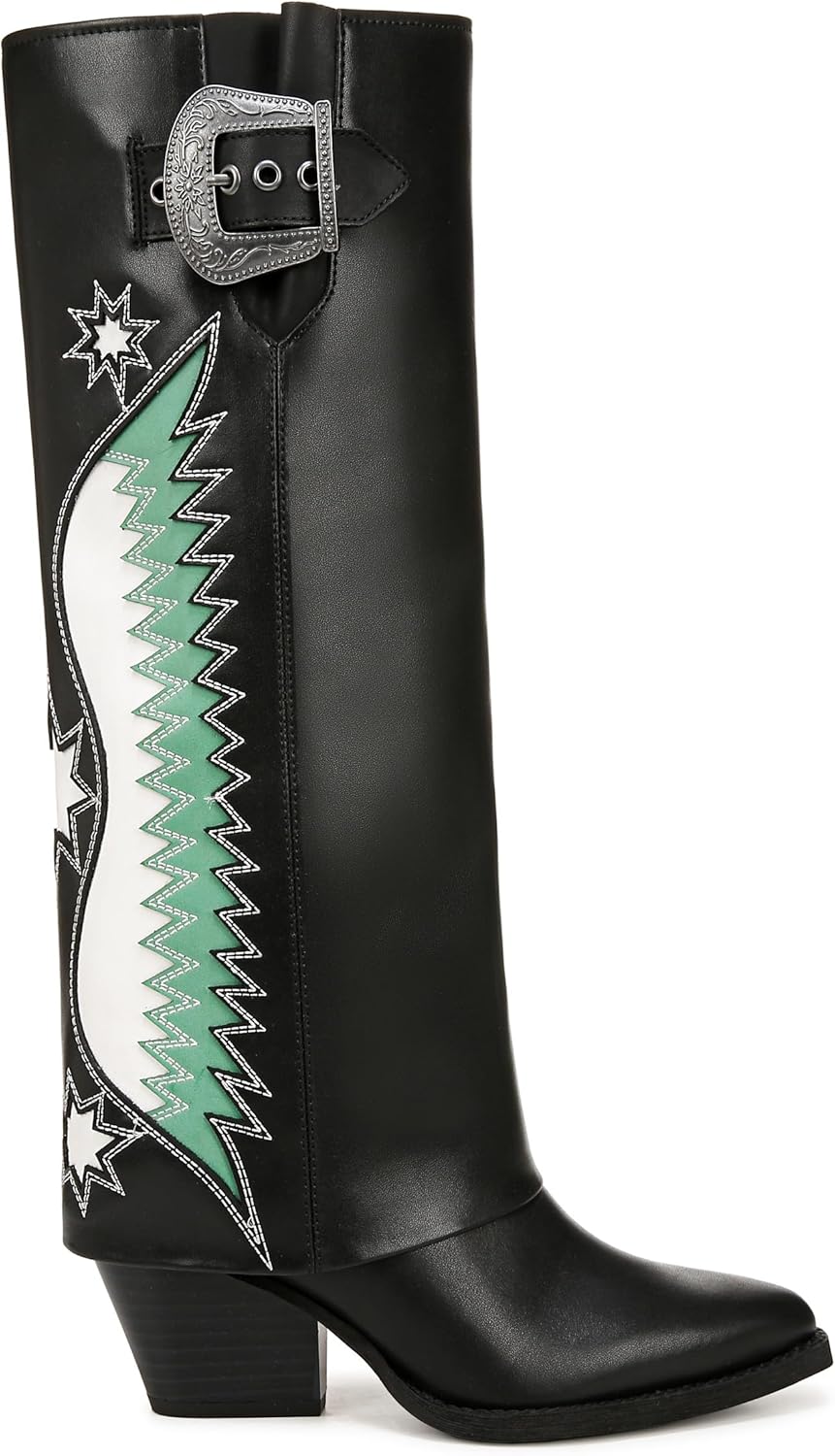 Zodiac Womens Rowena Wings Zip Tall Western Boots