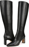 Black Leather Extra Wide Calf
