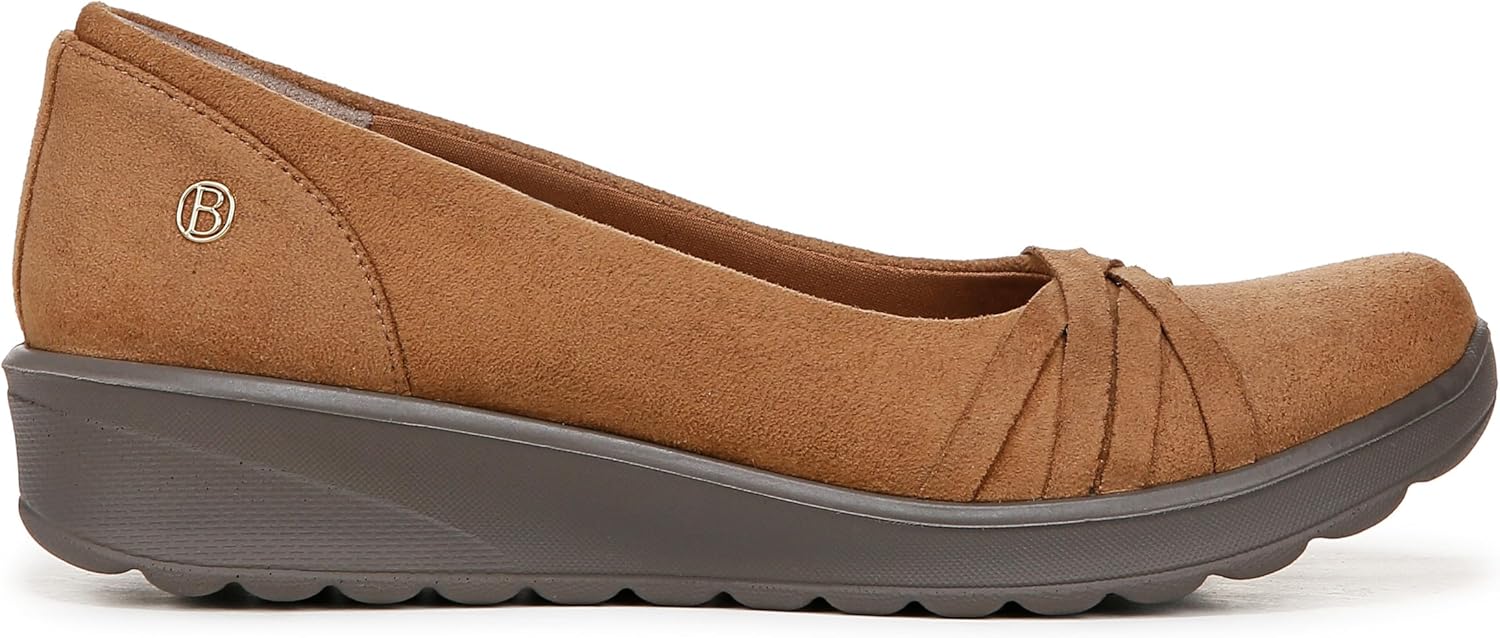 Bzees Womens Goody Slip-On Ballet Flats