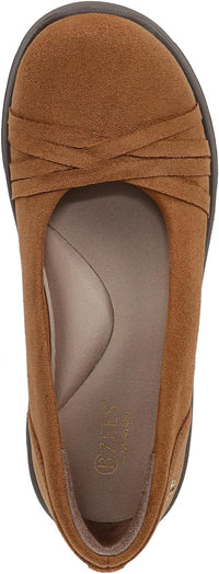Bzees Womens Goody Slip-On Ballet Flats