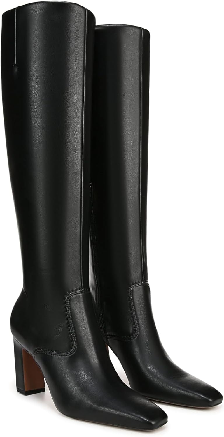 Black Stretch Wide Calf