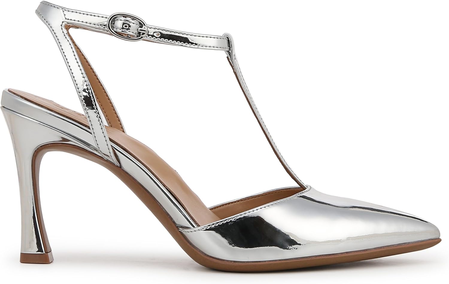 Naturalizer Womens Astrid Pointed Toe T-Strap Pump