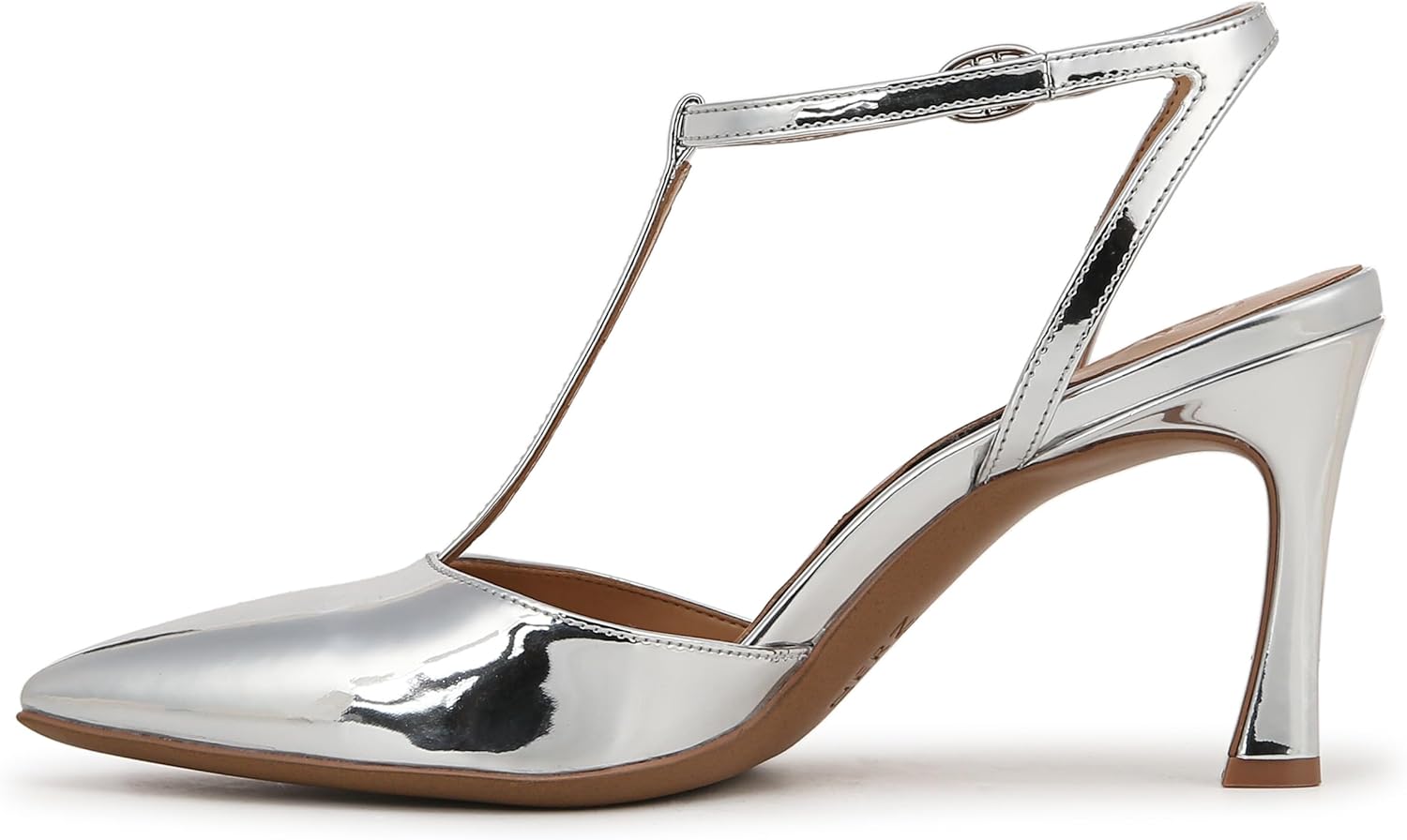 Naturalizer Womens Astrid Pointed Toe T-Strap Pump