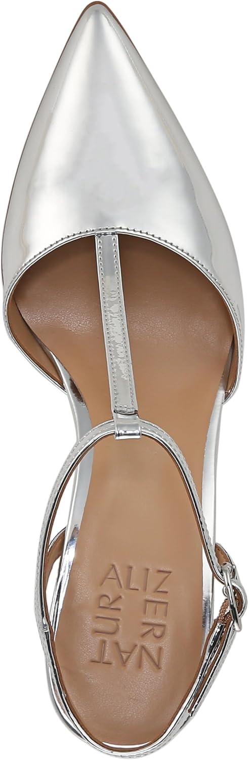 Naturalizer Womens Astrid Pointed Toe T-Strap Pump