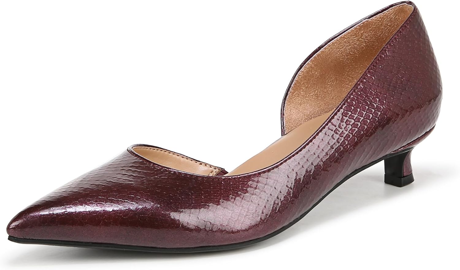 Cranberry Red Snake Print