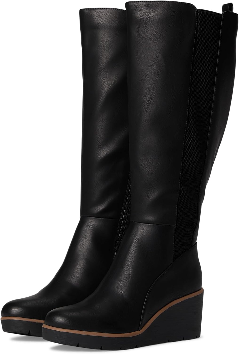 Black Smooth Extra Wide Calf