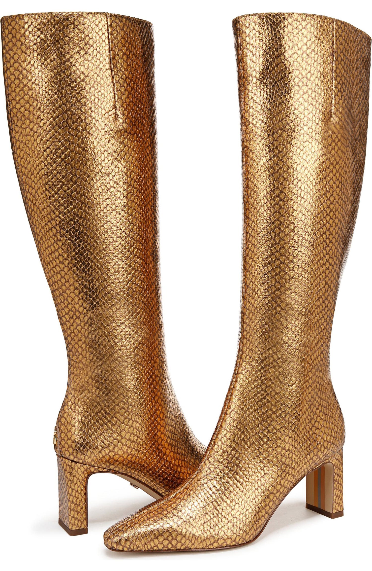 Medallion Gold Snake Wide Calf