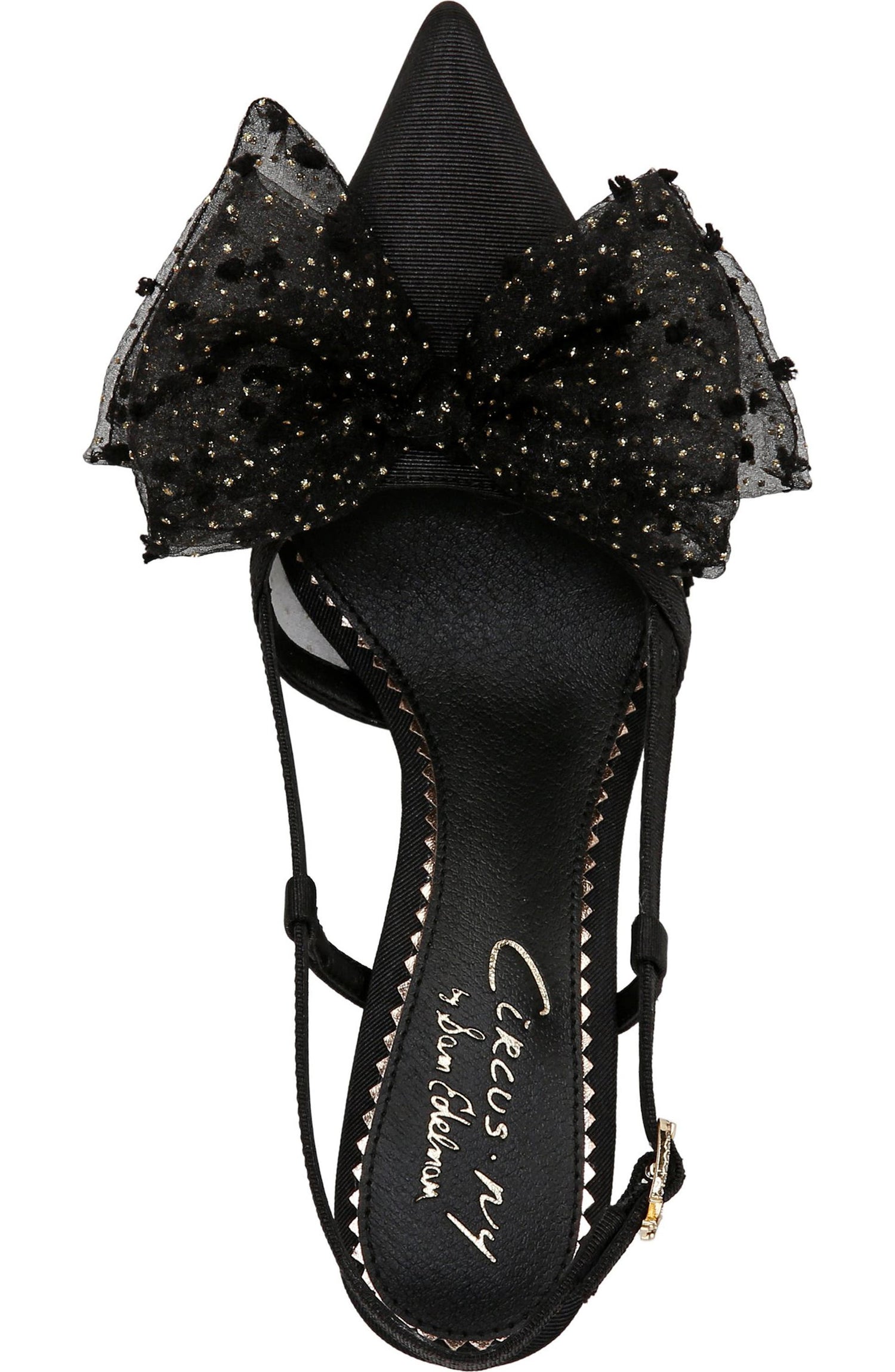 Circus NY by Sam Edelman Women's Tess Pointed Toe Slingback Bow Pump