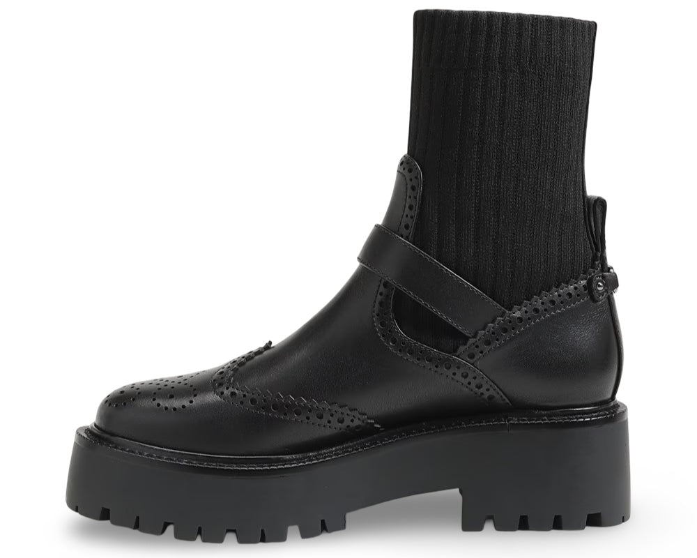 Sam Edelman Women's Elly Lug Sole Wingtip Ankle Boots
